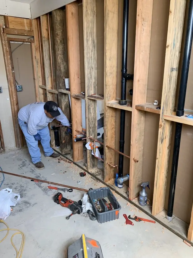 Commercial rough-in plumbing for Water Heater Replacement in Haltom City